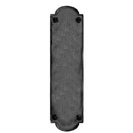 ACORN MFG Acorn IMCBP 15-3/4" Iron Art Hand Forged Iron Push Plate - Black IMCBP